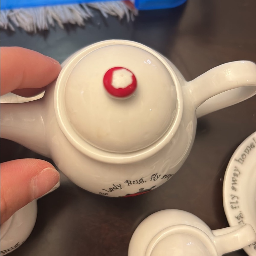 Miniature LadyBug Tea Set - Picture 4 of 6